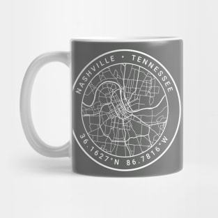 Nashville Map Mug